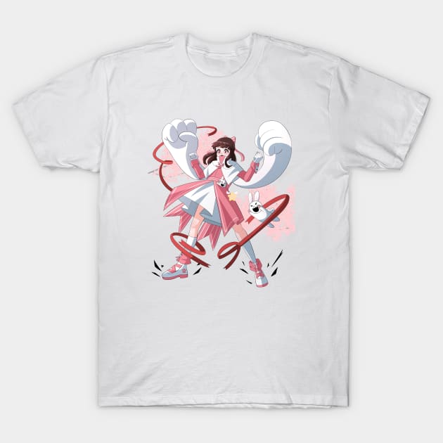 Fighter Bunny T-Shirt by Actral Ravens